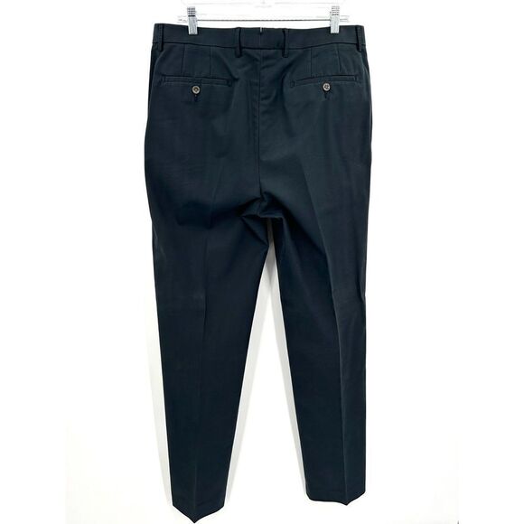 PETER MILLAR Men's Dark Gray Straight Leg Office Trouser Dress Pants Size 35 - Picture 2 of 7